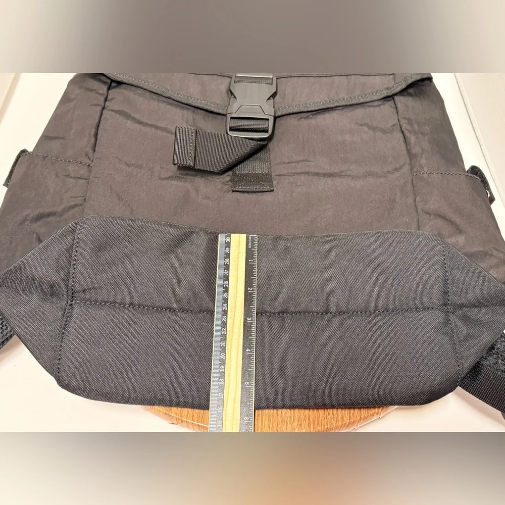 Marmot Mountain Limited Black Nylon Fold Over Flap Backpack